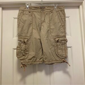 Women’s Casual Tan Cargo Shorts, size 10